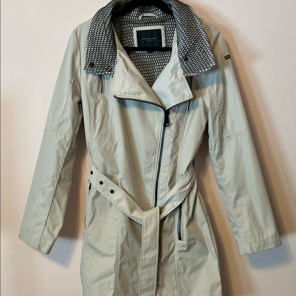 Marc New York Andrew Marc khaki trench jacket size large - Picture 2 of 4